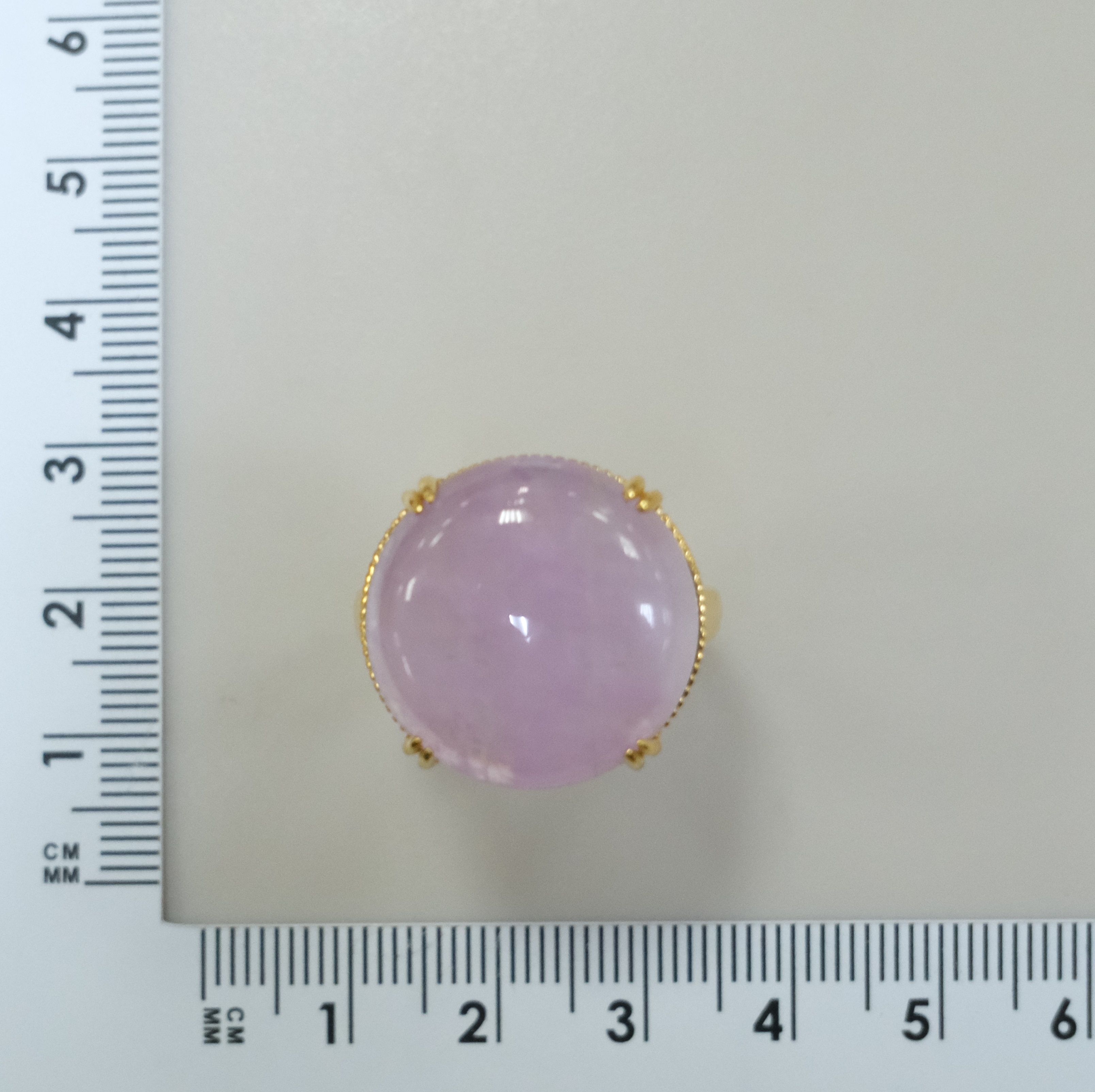 Серебряное кольцо с кунцитом